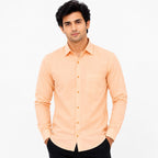 Men's Sunset Peach Essential Formal Shirt-2