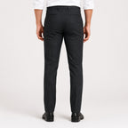 Men's Classic Black Slim Fit Formal Trousers-4