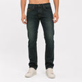 Men's Dark Wash Slim Fit Denim Jeans-4