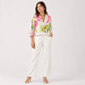 Women's Floral Print Co-Ord Blazer & Palazzo Set-1