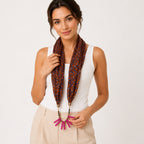 Women's Animal Print Fashion Scarf Necklace-1
