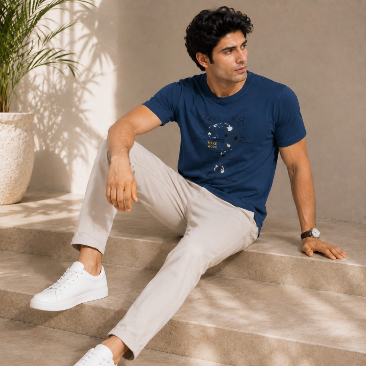 Men's Deep Ocean Graphic Casual T-Shirt-3
