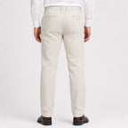 Men's Ivory Cream Regular Fit Formal Trousers-4