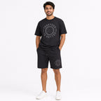 Men's Black Graphic Co-Ord Lounge Set-2
