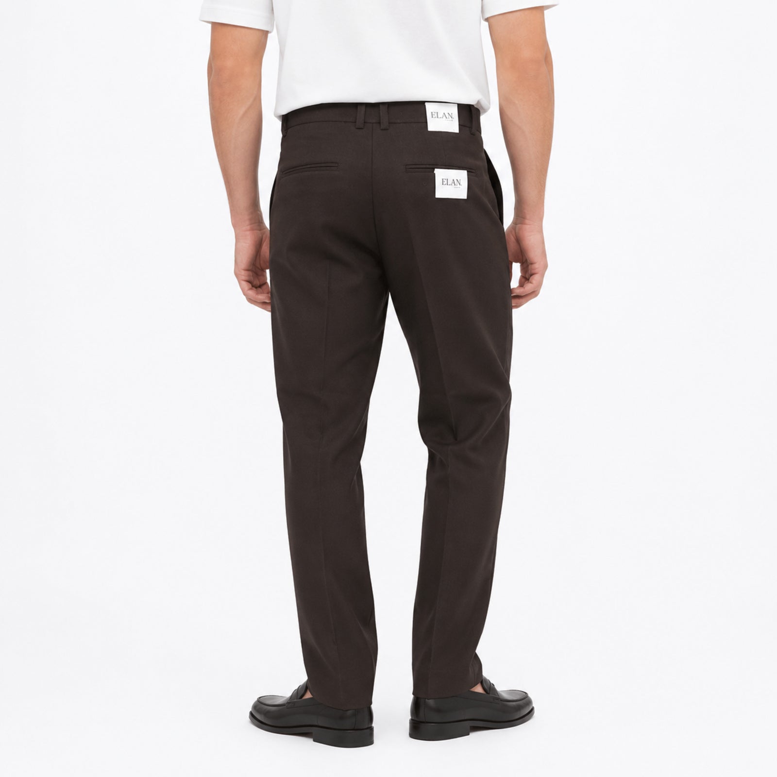 Men's Classic Brown Formal Trousers-2