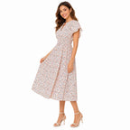Bloom Breeze Floral Midi Dress-2
