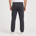 Men's Dark Grey Slim Fit Casual Trousers-1
