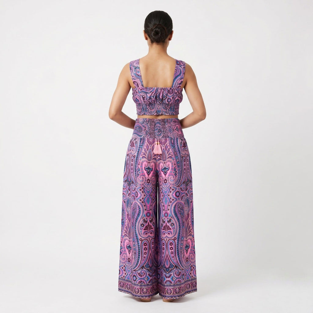 Women's Mystic Paisley Co-Ord Lounge Set-4