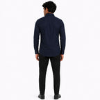 Men's Beige Solid Button-Down Full Sleeve Smart Casual Shirt-4