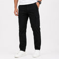 Men's Black Slim Fit Cargo Jogger Pants-4