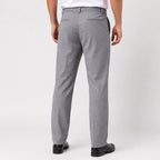 Men's Slate Charcoal Slim Fit Formal Trousers-2