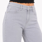Women's High-Rise Light Blue Wide Leg Jeans-2