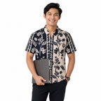 Men's Vintage Floral Print Casual Shirt-3