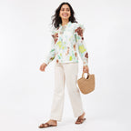 Women's Floral Printed Full Sleeve Tunic Top-1