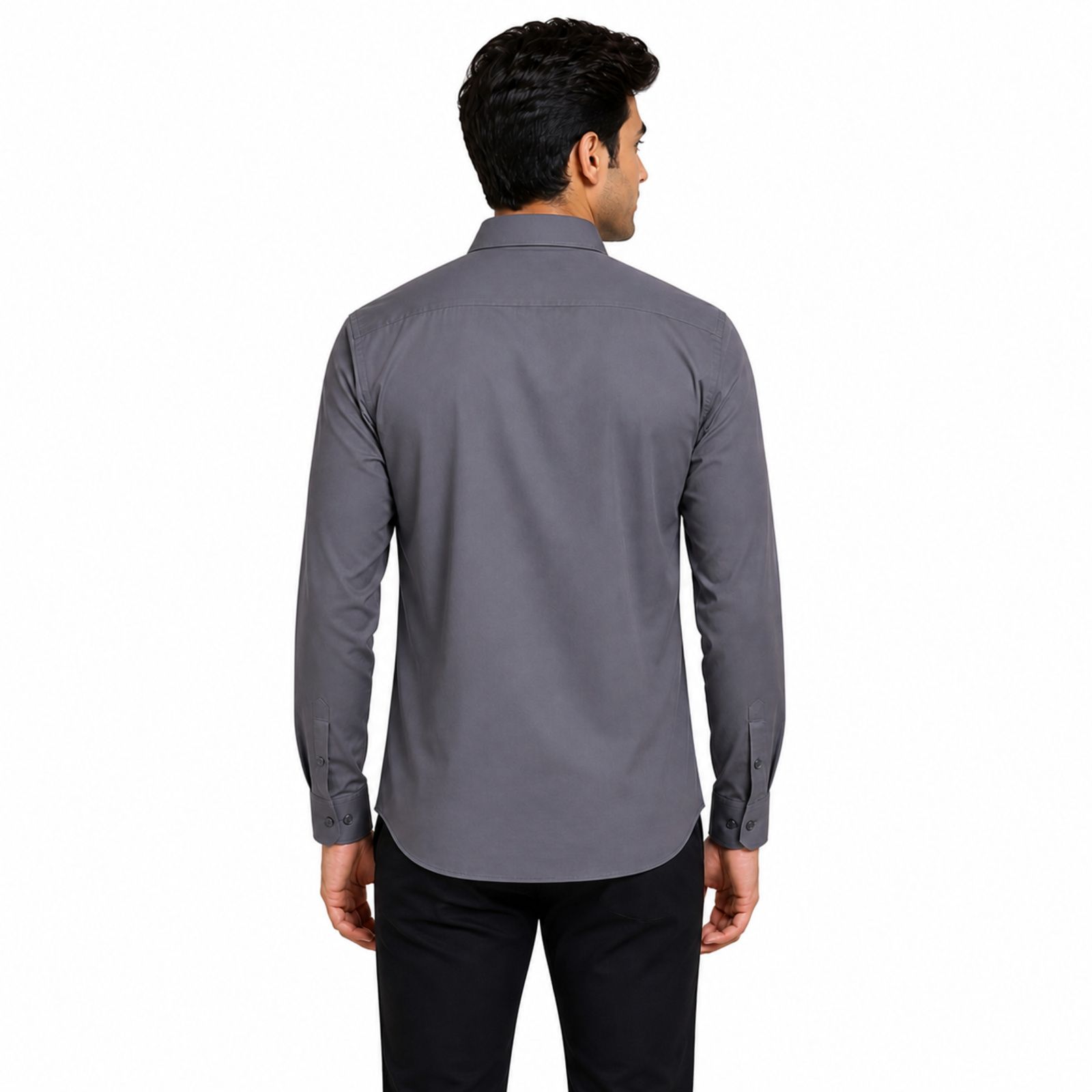 Slate Edge Slim-Fit Formal Shirt-2