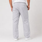 Men's Light Grey Relaxed Fit Drawstring Lounge Trousers-3