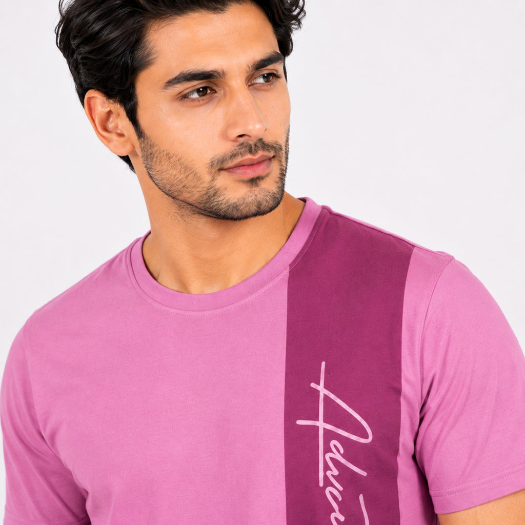 Men's Pink Casual Co-ord Set-2
