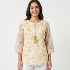Sunshine Elegance Embroidered Women's Tunic-1