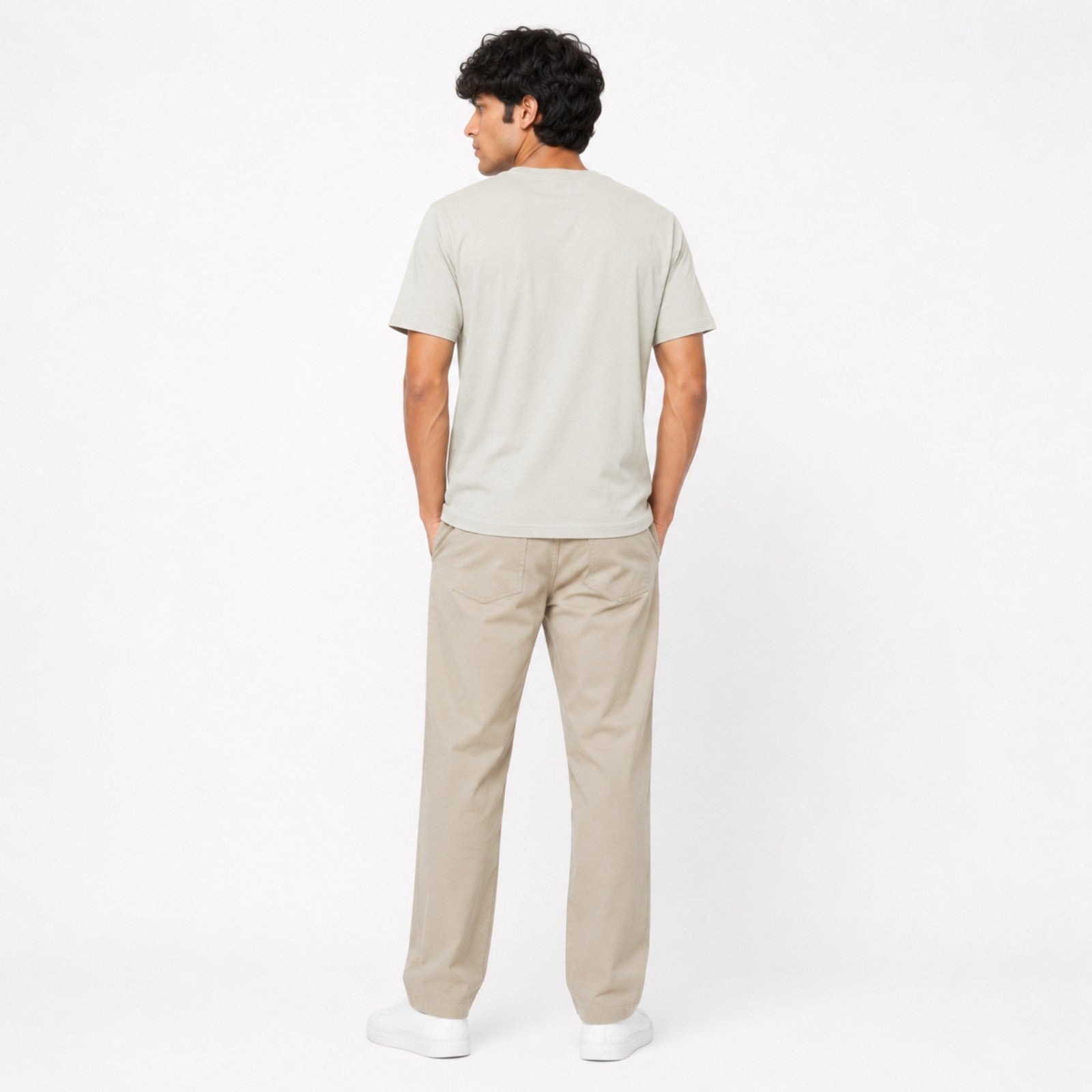 Men's Mint Breeze Solid Cotton T-Shirt-3