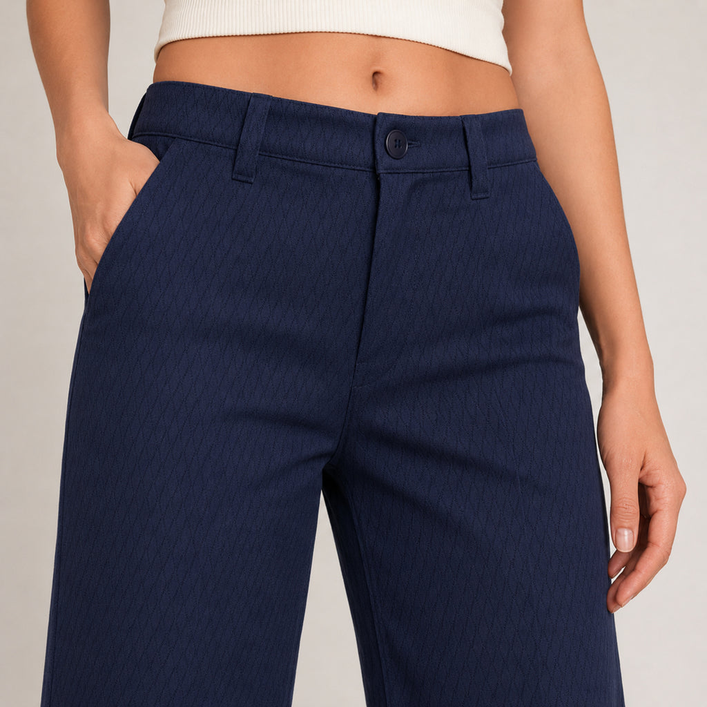 Women's Midnight Aura Tailored Trousers-3