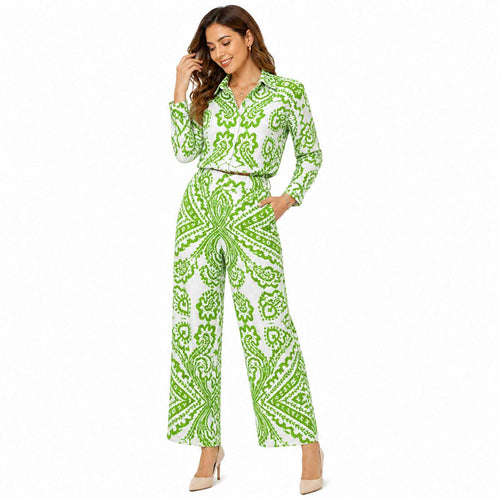 Emerald Breeze Printed Co-Ord Set-1