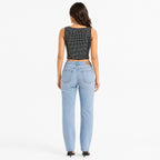 Women's Black Studded V-Neck Cropped Bustier Top | Glam Party Wear Top-4