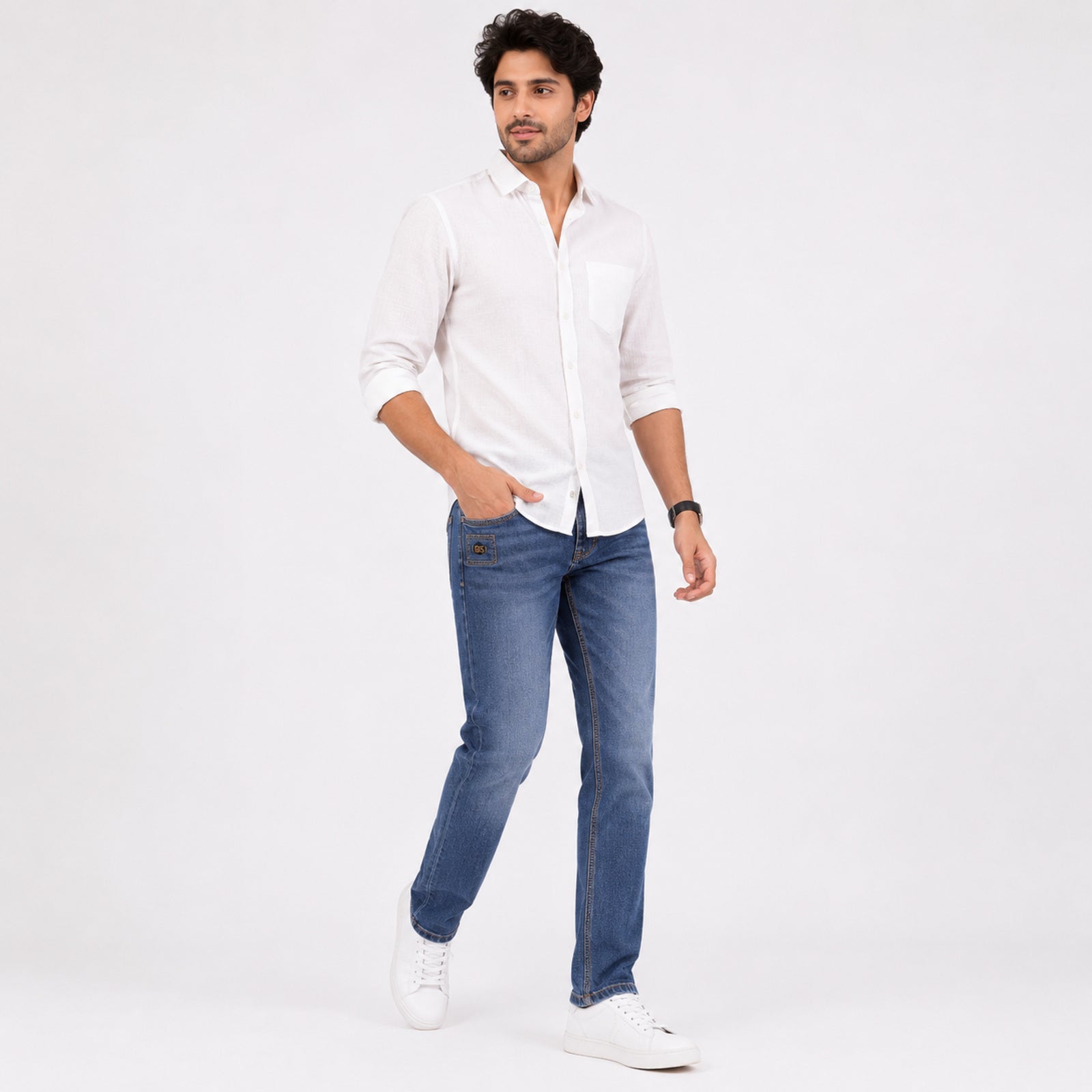 Men's Urban Blue Slim Fit Denim Jeans-1