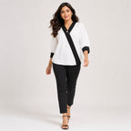 Women's Sophisticated Monochrome Angrakha Style Co-ord Set-1
