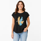 Women's Black Graphic Printed Casual T-Shirt | Live Your Potential Round Neck Tee-3