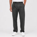 Men's Charcoal Noir Relaxed Fit Formal Trousers-3