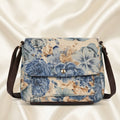 Women's Blue Floral Print Sling Bag | Elegant Crossbody Shoulder Bag for Women-1