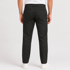 Men's Jet Black Slim Fit Formal Trousers-4