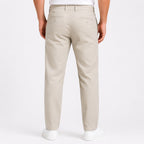 Men's Stone Beige Slim Fit Casual Trousers-4