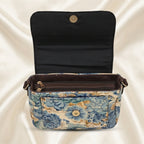 Women's Blue Floral Print Sling Bag | Elegant Crossbody Shoulder Bag for Women-4