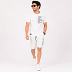 Men's White Casual Co-ord Set-2